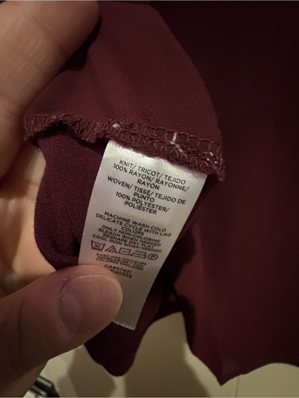 Loft burgundy long sleeve blouse XXL - Picture 5 of 5